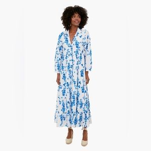 NWT Tuckernuck Ro’s Garden Blue Jinette Dress, XS